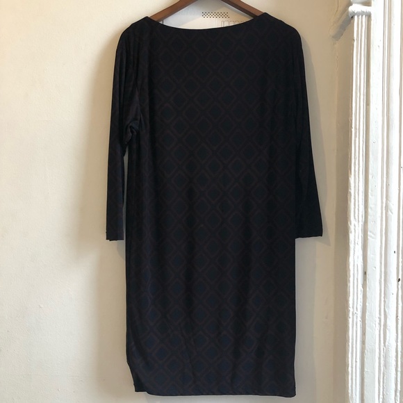 Ralph Lauren size 2P Navy/Maroon geometric shift - Picture 2 of 3